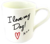 Les Trésors De Lily [M6778] - Taza blanca 'Amo a mi perro' blanco