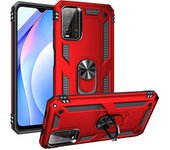 Funda a prueba de golpes para Redmi 9T Armor para Xiaomi Redmi 9T Funda protectora militar con anillo magnético para 9 T for Redmi 9T