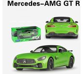 Welly-coche deportivo de aleación Mercedes Benz AMG GT R, juguete de Metal fundido a presión, vehículos de carreras, modelo de simulación, regalos para niños, 1/24 1/24-19.5x8.3x5.5cm verde