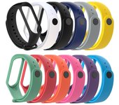 Pequeña correa de muñeca de repuesto de silicona TPE suave para Mi Band 4/3 naranja