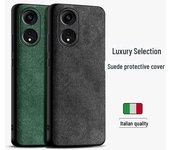 Funda protectora de gamuza para OPPO A1 y A2Pro: Ultrafino, de alta gama y cobertura total A1 Pro verde