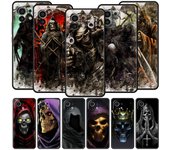 Funda de teléfono para Xiaomi Poco X4 X3 NFC F3 F4 M3 M4 Mi Note 12T 10 11 Ultra 11T 13 Pro 10T 12 Lite 9T 5G Calavera de la Parca Esqueleto Xiaomi 12T