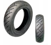 Neumáticos gruesos de goma para patinete eléctrico, color negro, 10x2,50