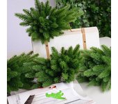 10 Uds plantas artificiales ramas de pino accesorios para árboles de Navidad DIY decoraciones para fiestas de año nuevo adornos de Navidad