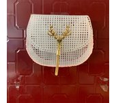 Bolsa de herradura Tejido de malla Forro Tejido Malla de plástico Hoja Accesorios Terciopelo