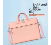 Bolsa para portátil de 15,6'': Diseño elegante para mano y hombro para Apple, Huawei, Lenovo, Xiaomi, Asus y Dell 13.3 inches color rosa