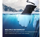 Guantes de esquí Guantes de nieve para hombre y mujer, impermeables y resistentes al viento, guantes con pantalla táctil para ciclismo M blanco
