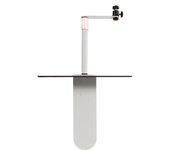 Soporte para proyector giratorio de 360 ​​grados, mesita de noche, sofá, escritorio, soporte para proyector de pared para oficina en casa negro