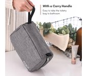 Bolso portátil del artículo de tocador con el bolso del viaje del gancho colgante para el bolso cosmético resistente al agua de los artículos de tocador rojo rosa