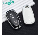 Funda para llave de coche de TPU 2 3, funda Fob para Chevrolet Cruze Spark Onix Volt Aveo Sonic, soporte para mando a distancia inteligente, bolsa protectora 2 Buttons Black