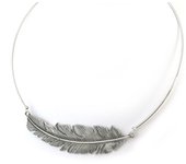 Les Trésors De Lily [N4084] - Collar cable 'Navajos' de plata plata