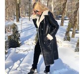 Chaqueta de franela para mujer, cálida chaqueta de cuero PU para invierno, nueva chaqueta ajustada de manga larga S