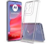 Funda rígida transparente de acrílico a prueba de golpes para Motorola Edge 50 Pro Edge 50 Fusion X50 Ultra Moto G24 Power G34 G04, funda transparente delgada y antiarañazos Moto G04S puro
