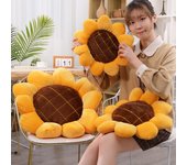 Cojín de sofá con diseño de girasol: Juguete de peluche, cojín para asiento de coche, accesorio para fotos, regalo de cumpleaños 50 cm (approx. 0.5 kg)