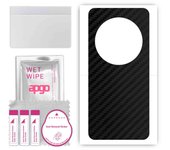 apgo Protective Skin Sticker for the back compatible with Xiaomi 13 Ultra, Wrap Film, Foil, Vinyl - Pattern Carbon Black