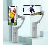 SK062 Cardán de mano plegable de 3 ejes para teléfono móvil estabilizador de grabación de vídeo Vlog para iPhone Xiaomi Huawei Samsung