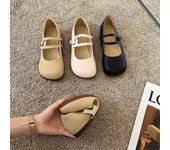 Zapatos de punta redonda para mujer 2024, zapatos planos Mary Jane blancos góticos, calzado de verano para mujer, mocasines negros, estilo japonés, Lolita, lindos, talla 39 35