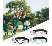 Gafas de baloncesto para niños Gafas protectoras Fútbol Gafas de fútbol Protector de ojos Seguridad deportiva gris