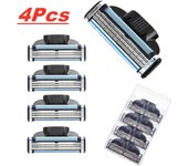Cuchilla de afeitar Manual estándar de 3 capas Compatible con 4 Uds. Para maquinilla de afeitar para hombre MACHE 3