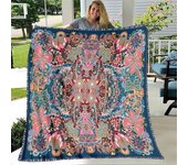 Manta de franela estampada en HD con patrón Retro, manta para sofá para niña, manta fino suave para oficina, mantas de Picnic para acampar para niños 125x150cm 50x60inch