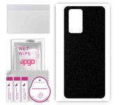 apgo Protective Skin Sticker for the back compatible with Wiko 10, Wrap Film, Foil, Vinyl - Pattern Matte Black