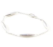 Les Trésors De Lily [I5212] - Bracelet Argent 'Chorégraphie' argenté - 20x4 mm plata