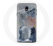 Coque pour Samsung Galaxy S4 Fond de texture abstraite gris