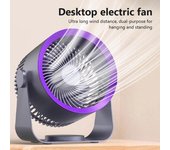 Ventilador eléctrico portátil, ventilador de circulación de aire inalámbrico, ventilador silencioso para el hogar, ventilador de techo de pared de escritorio, aire acondicionado para acampar