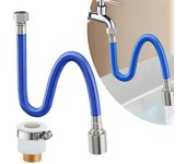 Extensor de grifo giratorio de 360 grados Diseño de manguera flexible Se dobla libremente A prueba de fugas Accesorio de grifo de cocina de baño fácil de instalar universal
