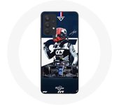 Coque Maniacase pour Samsung Galaxy A32 4G Formule 1 Max Verstappen Pilote automobile F1 Bleu