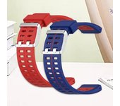Pulsera de silicona resistente al sudor y ajustable para reloj Polar V800 azul/gris
