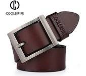 Cinturones de cuero genuino para hombres, correa de lujo de vaquero, marca masculina, Vintage, pantalones vaqueros elegantes, cinturón de diseñador para hombres 100cm negro