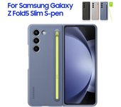 Funda Original Samsung S-pen delgada para Samsung Galaxy Z Fold5 Z Fold5, funda protectora de silicona blanco