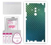 apgo Protective Skin Sticker for the back+sides compatible with Huawei Mate 10 Pro, Full Wrap Film, Foil, Vinyl - Pattern Carbon Chameleon CAKA1