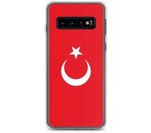 Coque Téléphone - Samsung - Galaxy S10 - Drapeau Turquie - Souple - Multicolore