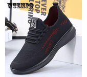 Zapatos de tela de Beijing antiguos con suela blanda para hombre, zapatos de primavera y verano para hombre, zapatillas de deporte, zapatos casuales para papá, zapatos de malla para el trabajo del marido 44