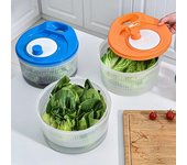 Herramientas de cocina, centrifugadora para ensalada, lechuga, verduras, lavadora secadora, escurridor, colador para verduras de hoja azul