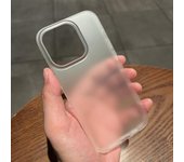 Funda de teléfono mate transparente de lujo para iPhone 15, 14, 13, 12, 11 Pro Max Plus, funda de parachoques transparente ultrafina a prueba de golpes For iPhone 11Pro
