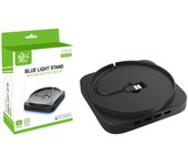 Soporte Vertical para Consola de Juegos Xbox Series X con Luz LED y Hub USB de 4 Puertos con Cable Extendido, Accesorios Xbox negro