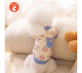 Ropa cálida para mascotas, abrigo con estampado bonito, camisa para perros y gatos pequeños y medianos, chaqueta, traje de invierno para Bulldog Francés y Chihuahua XS