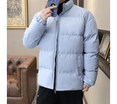 Chaqueta de algodón con cuello alto para hombre, Chaqueta de algodón de algodón con plumón de invierno, Nueva marca de tendencia de invierno para hombre, Color sólido, Chaqueta de algodón grande, Ropa para hombre 5XL