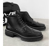 Botas Chelsea para hombre, estilo británico retro, zapatos de un solo pedal, botas cortas, botas Martin para hombre 1203-J 38 negro