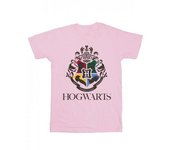 Harry Potter - Camiseta de algodón con escudo de Hogwarts para mujer/señora XXL blanco