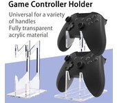 Soporte de controlador de juego para Xbox para Switch para PS5 para PS4 Mango de juego transparente Soporte de base de pantalla Consola de juegos Organizador de teléfono
