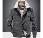 Chaqueta acolchada de algodón para hombre, chaqueta cálida gruesa de felpa para otoño e invierno, Chaqueta de algodón holgada grande para ocio juvenil XL