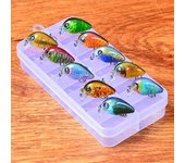 Caja de cebo de señuelo Rock Bait 10 Poppa Bait Set Boxes TB1116B