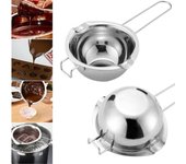 Olla de fusión de acero inoxidable 201, cocina, leche, Chocolate, mantequilla, tazón, Caldera, accesorios de cocina One Size plata