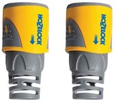 Conector de extremo de manguera Hozelock (2 paquetes) One Size amarillo
