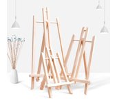 Mini caballete de arte de madera portátil, soporte de mesa de ángulo ajustable, caballete de pintura, soporte de exhibición, arte 30x15cm