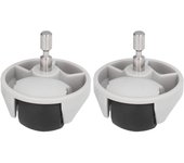 2 ruedas delanteras universales de repuesto para robot aspirador Xiaomi 1S, S50, T4 y T7